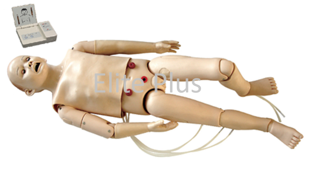 Cart GD FT334 Full Functional Child CPR and Nursing Manikin 5 Years with monitor 1